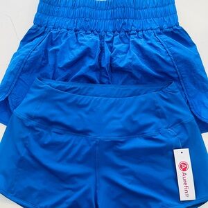 Women's Royal Blue Athletic Shorts